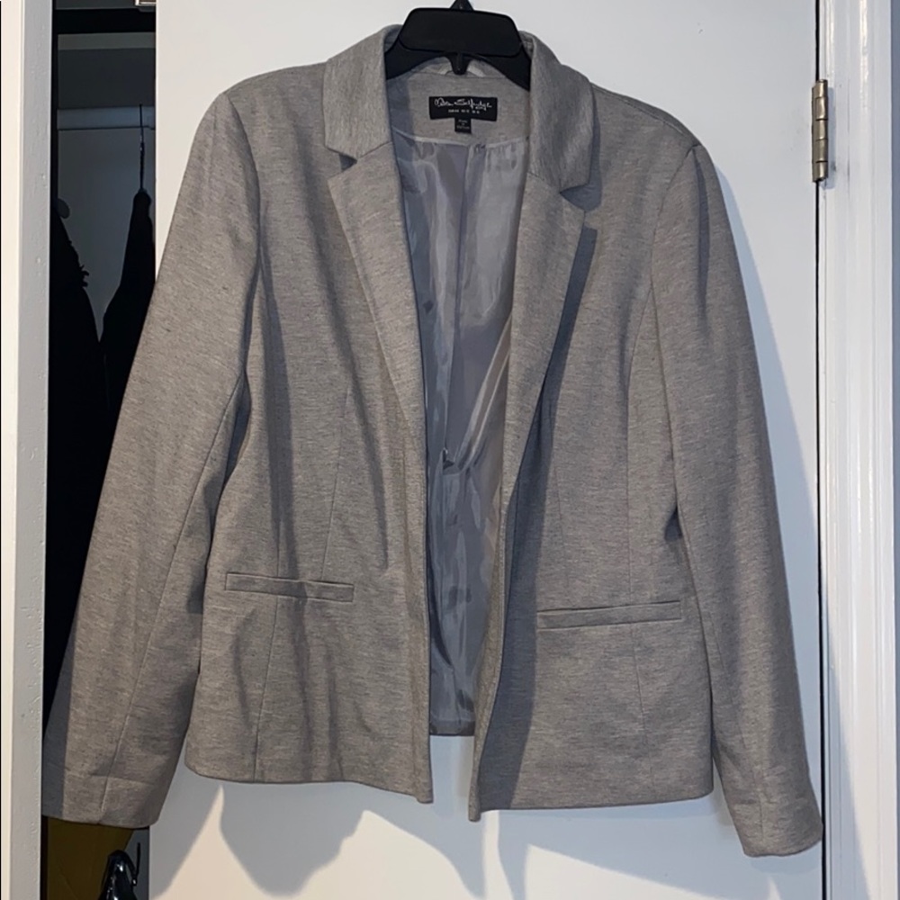 Grey Cotton Blazer- NEVER WORN- SHIPS TODAY